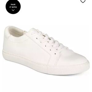 Kenneth Cole kam Classic White Leather Lace-Up Sneakers